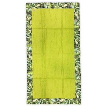 Telo Spugna Lime Bordo Stampato