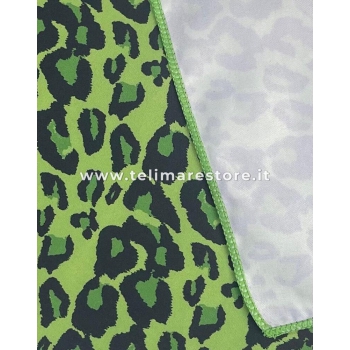 Telo Stampato Fashion Summer verde in Microfibra 90x165cm Telo Mare Asciugamano Spiaggia 