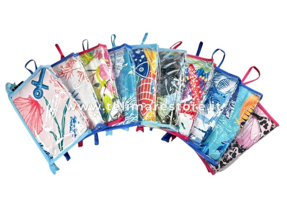 Telo Stampato in Microfibra Summer Animalier 90x170cm Asciugamano Spiaggia e Piscina 100%Poliestere