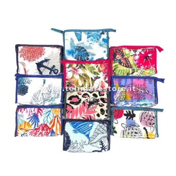 Telo Stampato Jungle Rosa in Microfibra 90x170cm Telo Mare Asciugamano Spiaggia 