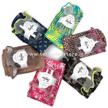 Telo Stampato SunJam Mimetico Verde in Microfibra 90x170cm 100% Poliestere