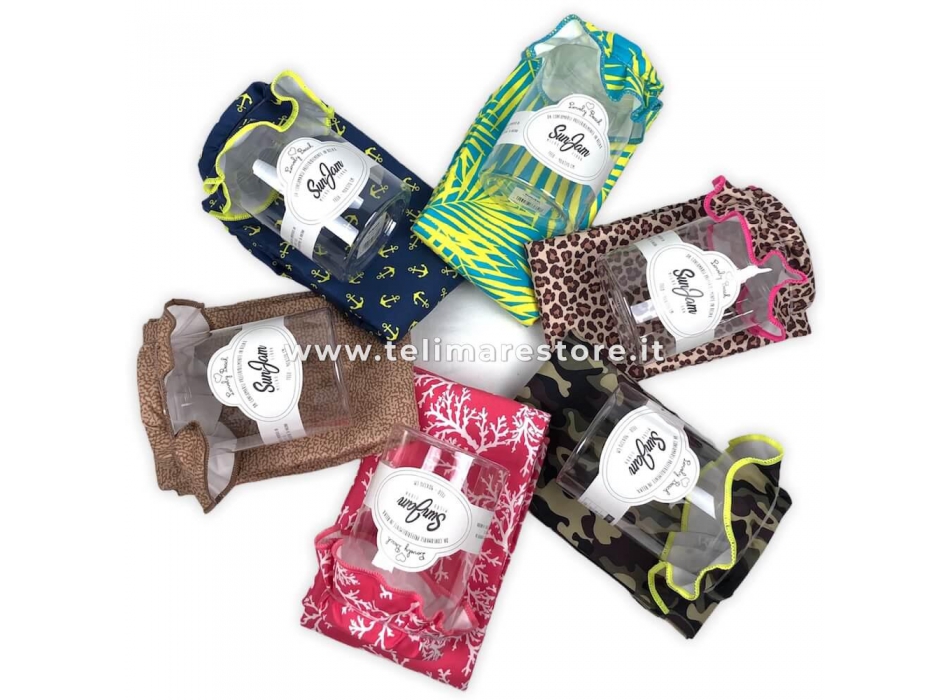 Telo Stampato SunJam Mimetico Verde in Microfibra 90x170cm 100% Poliestere