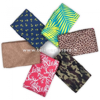 Telo Stampato SunJam Mimetico Verde in Microfibra 90x170cm 100% Poliestere